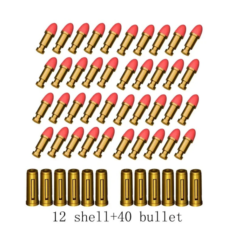 ZP5 357 Revolver Launcher, Continuous Firing Soft Dart Toy Gun, for CS Outdoor Battle Games, Kids and Adult Play