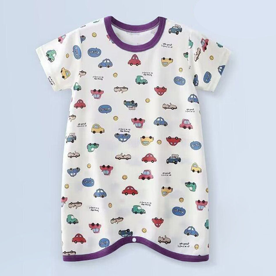 Thin Ice Silk Baby Summer Sleepsuit, Unisex Anti-Kick Sleepwear Robes & Cool Comfort Homewear