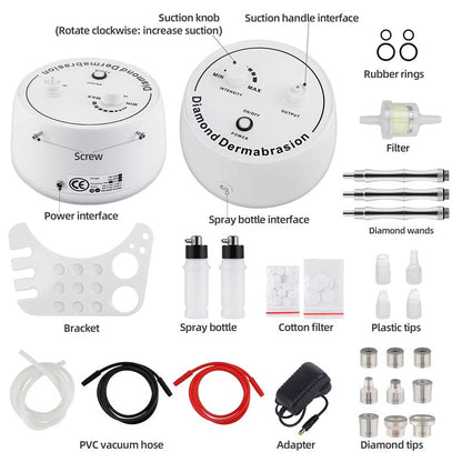 Professional Diamond Microdermabrasion Machine With Water Spray  Exfoliation  Deep Pore Cleaning Fa 2