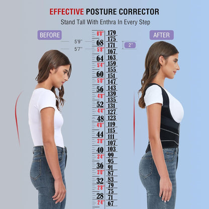 Adjustable Shoulder Posture Brace, Back Straightener for Middle Upper Spine, Posture Corrector Unisex