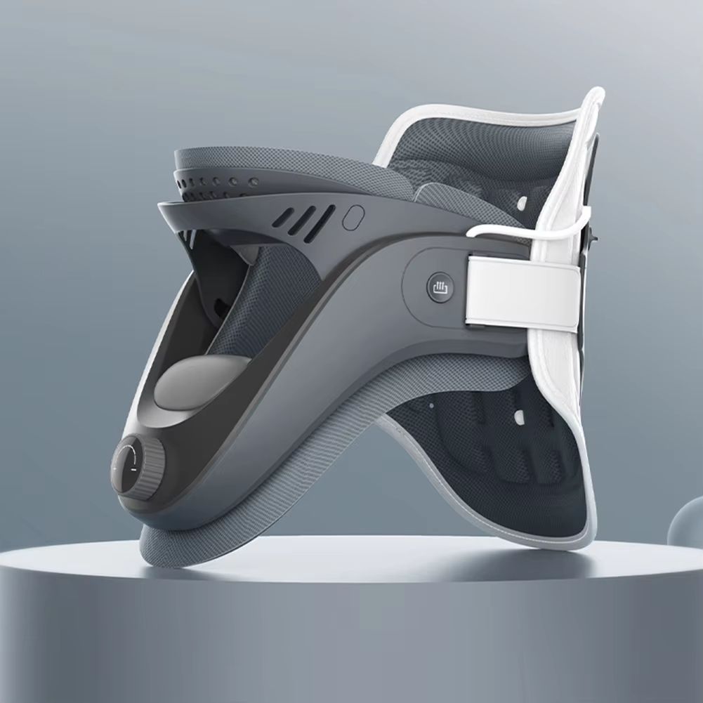 Cervical Neck Traction Device With Airbag Support  Adjustable Neck Brace For Spine Alignment  Pain  3