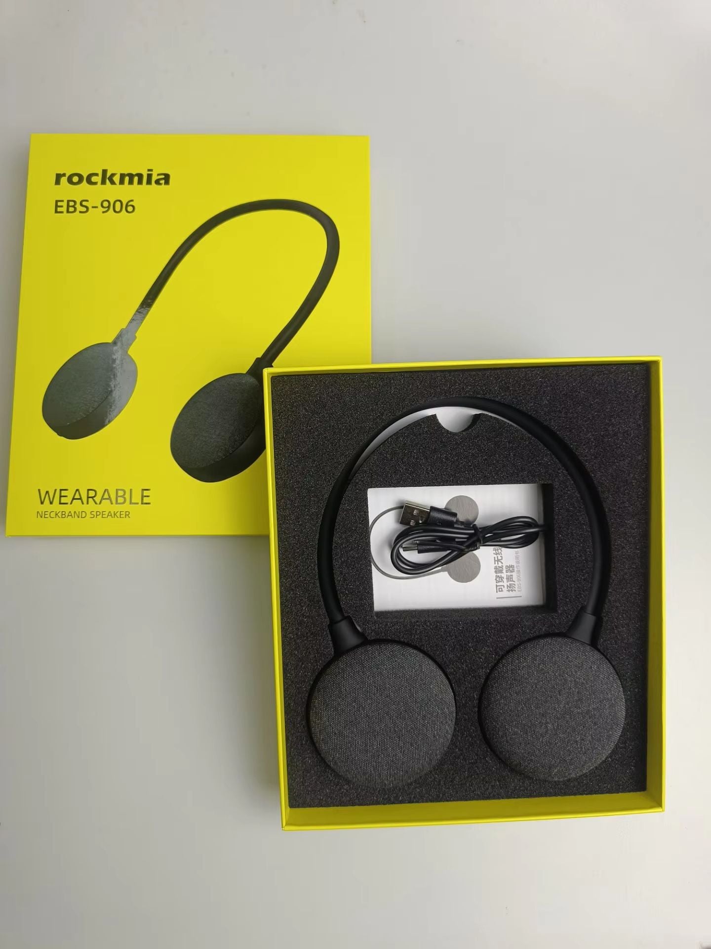 Rockmia Bluetooth 50 Neck Speaker  Wearable Wireless Music Player With TF Card Slot For Home Walkin 2