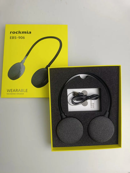 Rockmia Bluetooth 50 Neck Speaker  Wearable Wireless Music Player With TF Card Slot For Home Walkin 2