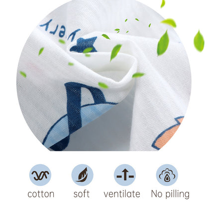 Soft Breathable Baby Children Clothes Set, Popular in SummCottonSafe Cute Cartoon Short Sleeve Home Pajama Set