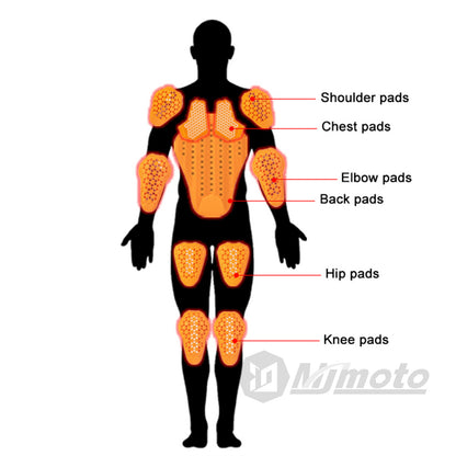 Motorbike Trousers Protective Inner Gear CE Certified Jeans With Knee Pads  Hip Protectors Crotch B 2
