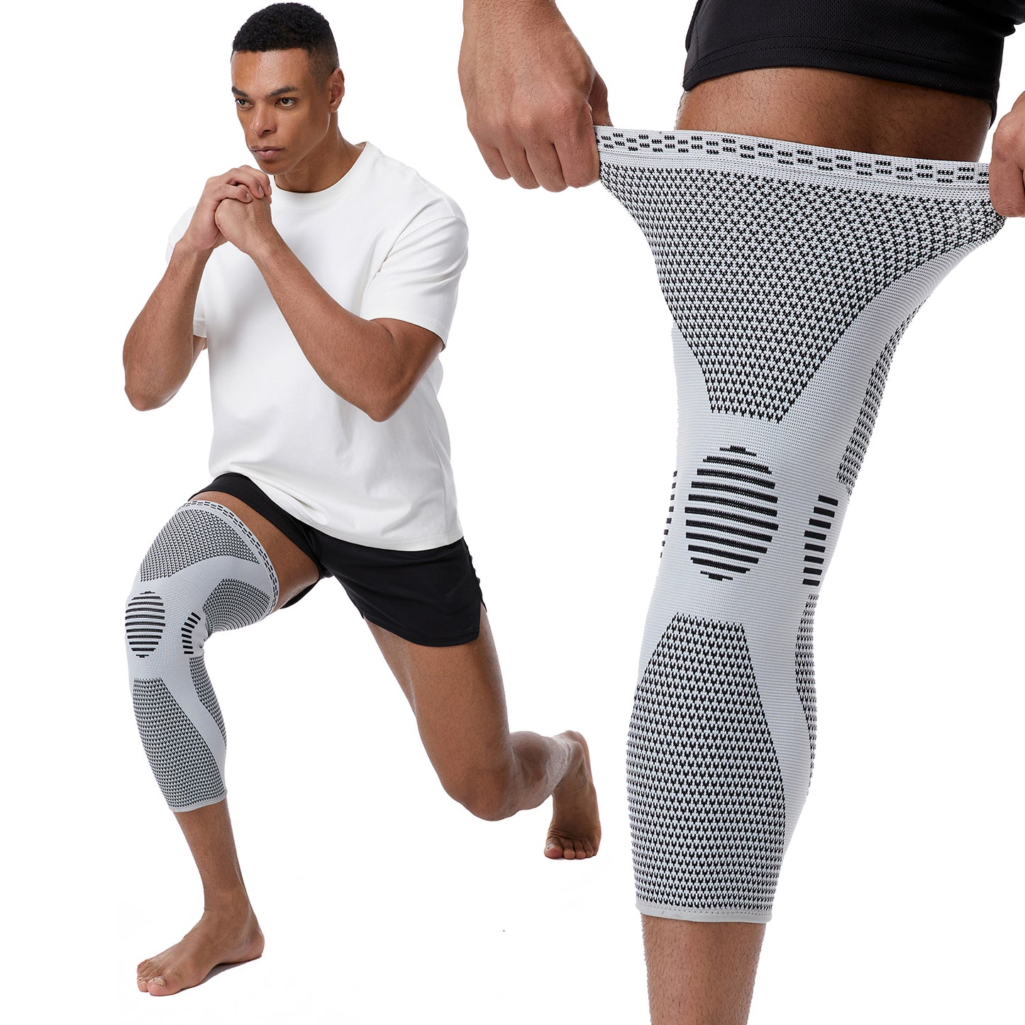 Support Knee Pad Gym Protector, Elastic and Breathable Knee Pad, 1 Piece Compressed Knee Support Sleeve