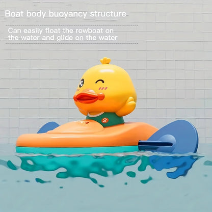 Little Yellow Duck Kayak Toy 1 Pc Swimming Pool And Bathroom Floating Duck Toy For Kids 4