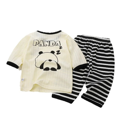 Cotton Baby Pajamas Sets, Toddler & Child Pajamas Long Sleeve Nightwear, Kids Cartoon Pyjamas Comfortable Homewear