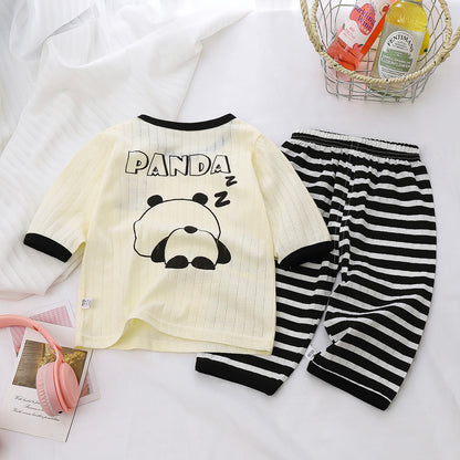 Cotton Baby Pajamas Sets Toddler  Child Pajamas Long Sleeve Nightwear Kids Cartoon Pyjamas Comforta 1
