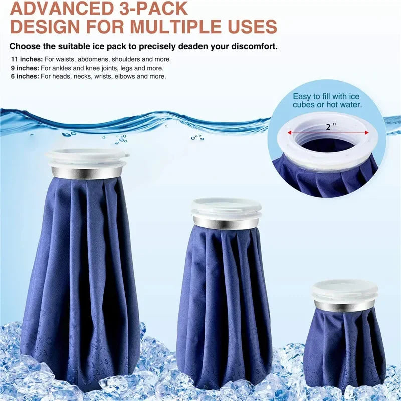 Reusable Ice Bag Bandage Professional Hot Cold Compress For Shoulder Neck Arm Calf Knee Ankle 3