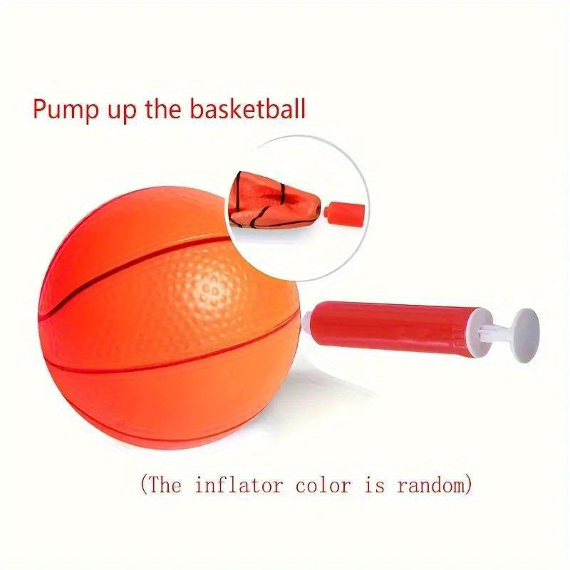 Portable Basketball Arcade Game Set, for Indoor and Outdoor Play, Easy Setup with Air Pump, Ideal Gift for Kids, Holiday