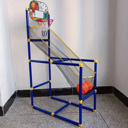 Portable Basketball Arcade Game Set, for Indoor and Outdoor Play, Easy Setup with Air Pump, Ideal Gift for Kids, Holiday