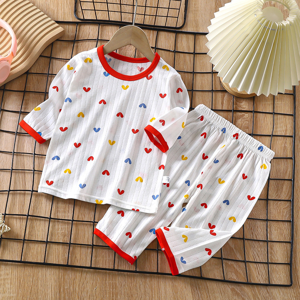 Cotton Baby Pajamas Sets For Toddlers Long Sleeve Child Pyjamas  Cartoon Kids Nightwear Homewear 5