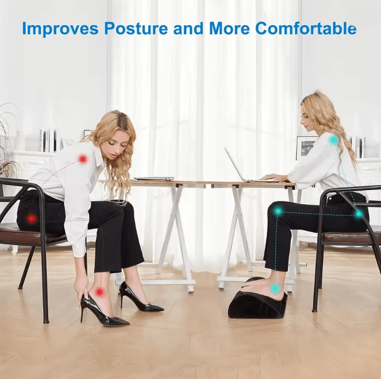 Under Desk Foot Rest Ergonomic Memory Foam Support 1