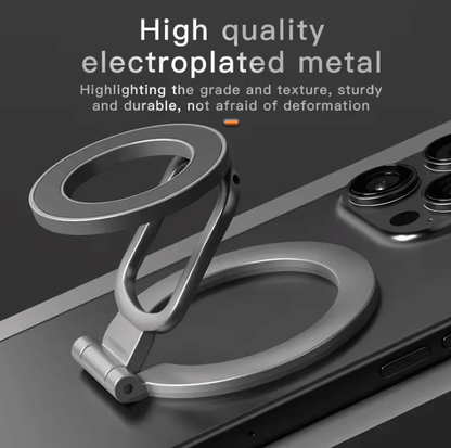 Magnetic Phone Stand And Ring Holder With Double Sided MagSafe Grip 2