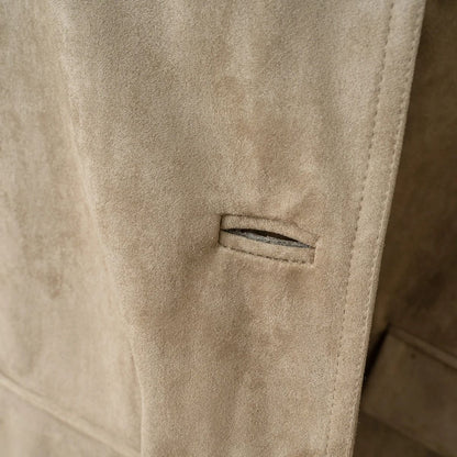 Womens Suede Blazer Jacket With Elegant Fall Winter Style 4