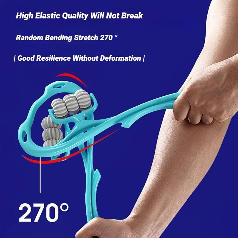 Spine Cervical Vertebra Shoulder And Neck Manual Massager Hand Held Kneading Device 3