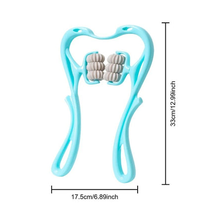 Spine Cervical Vertebra Shoulder And Neck Manual Massager Hand Held Kneading Device 5