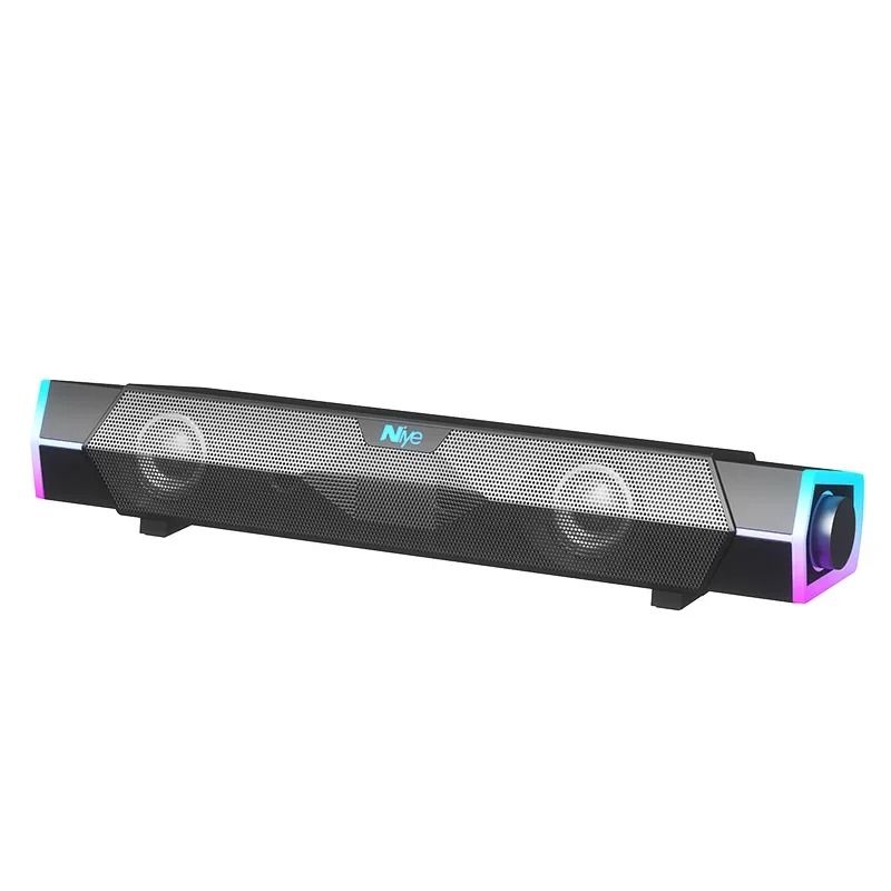 Bluetooth Computer Soundbar With Stereo Subwoofer And RGB Lights 6