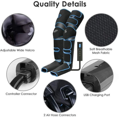 Air Pressure Leg Massager With Heat And Cordless Design 5
