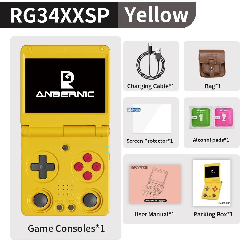 Flip Handheld Game Console With 34 Inch Screen And Built In Games 9