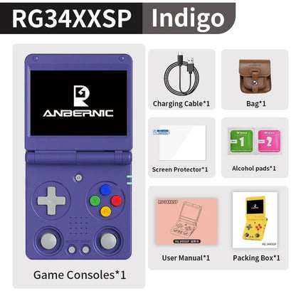 Flip Handheld Game Console With 34 Inch Screen And Built In Games 11