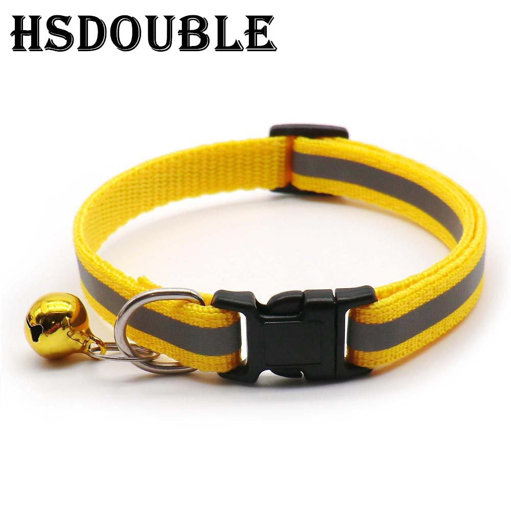 Safety Collar With Bell For Cats  Small Dogs Reflective  Adjustable For Nighttime Visibility And Pe