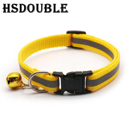Safety Collar With Bell For Cats  Small Dogs Reflective  Adjustable For Nighttime Visibility And Pe