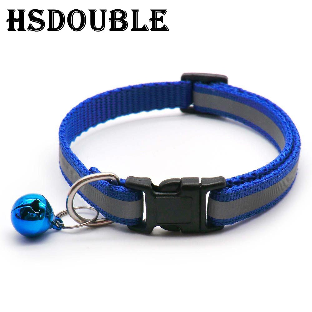 Safety Collar With Bell For Cats  Small Dogs Reflective  Adjustable For Nighttime Visibility And Pe