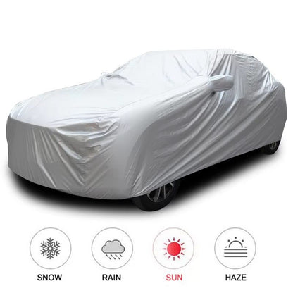Universal Car Cover, All Weather, for Sedan SUV, Anti UV, Sun Shade, Dustproof, Indoor Outdoor Protective Cover