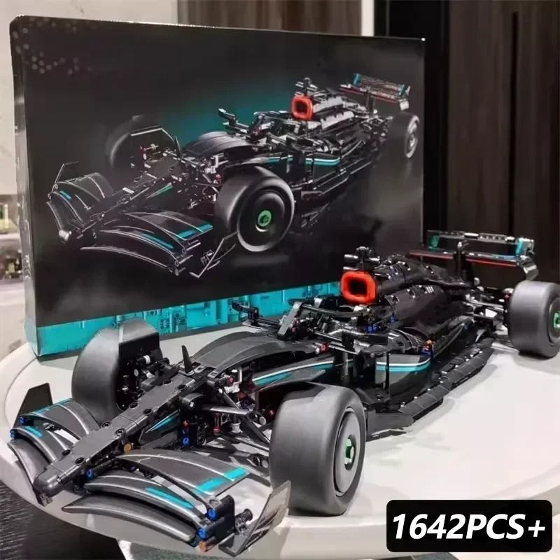 1 8 Scale F1 Race Car Building Blocks Set With 1642 Pieces 7