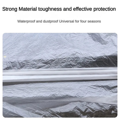 Disposable Car Covers Transparent PE Film Waterproof Dust Rain Protection Instant Car Coat 4