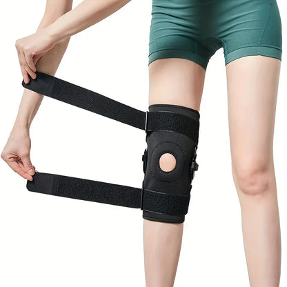 Knee Pad Support For Knee Joint 1pc Adjustable Knee Brace With Side Stabilizers  Patella Gel Pads F 4