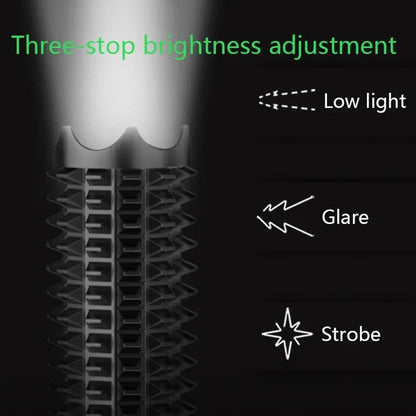 Baseball Bat Style LED Flashlight With Zoom And Self Defense Design 3