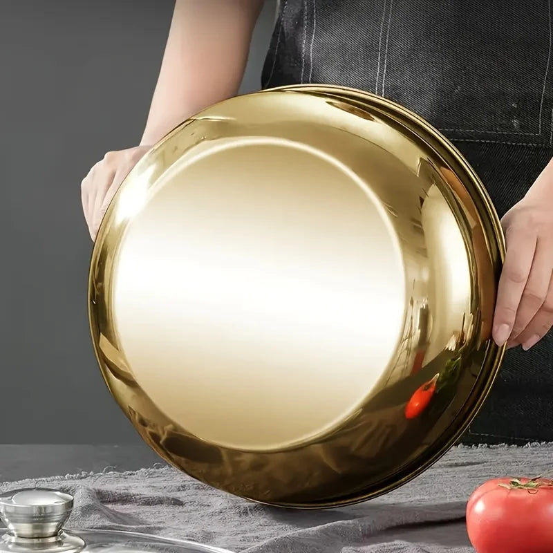 Large Stainless Steel Mixing Bowl Heavy Duty For Kneading Dough Washing Vegetables And Preparing Sa 2