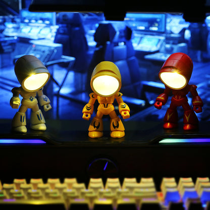 Mini Cute Cartoon Pet Table Lamp Folding Dimmable LED Night Light With Adjustable Angle  AAA Batter 2