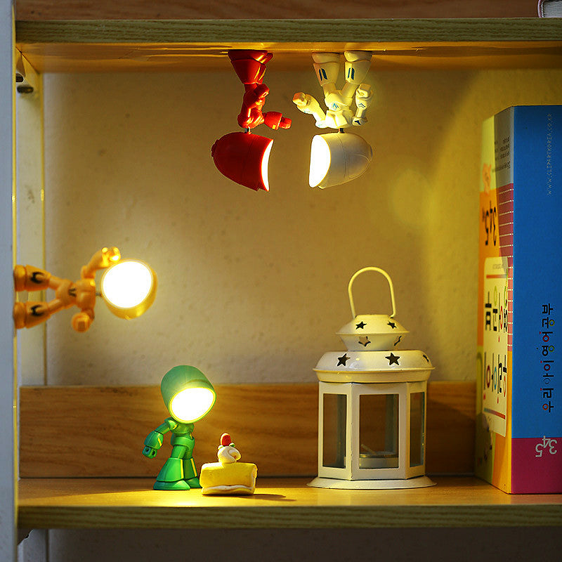 Mini Cute Cartoon Pet Table Lamp Folding Dimmable LED Night Light With Adjustable Angle  AAA Batter 3