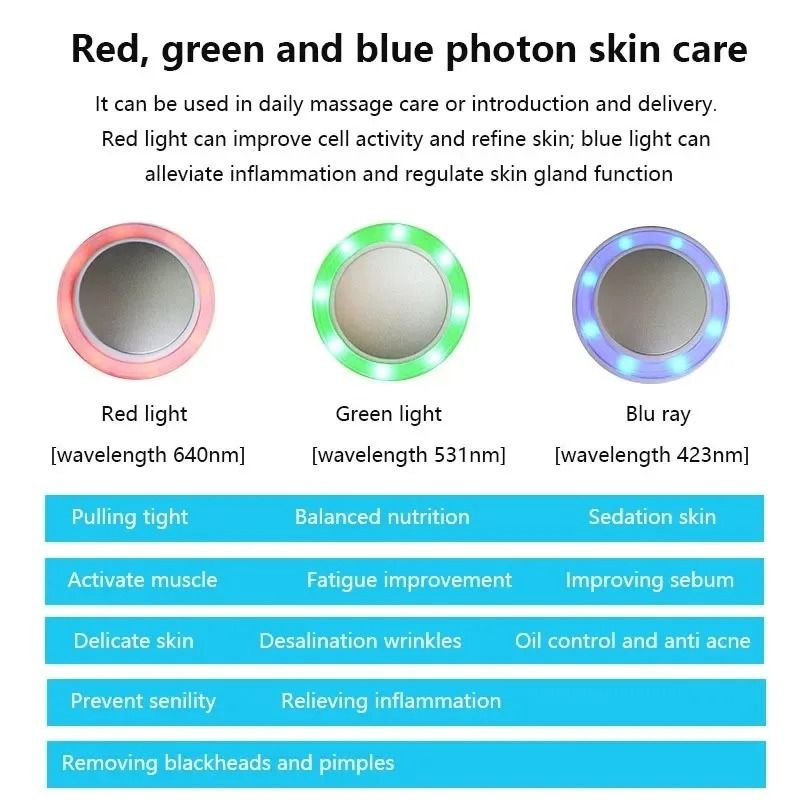 Cryotherapy Hot And Cold Face Care Device With Blue Photon Light Therapy For Skin Lifting And Rejuv 3