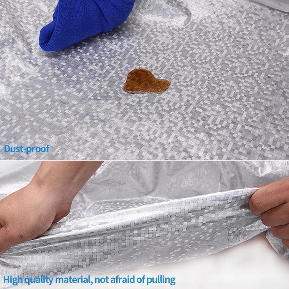 Universal Car Cover, All Weather Sunshade Half Cover, Sunblock Rain Heat Protection, Windproof Dustproof for Sedan Hatch