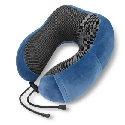 U Shaped Travel Pillow With Memory Cotton And Magnetic Fabric 2
