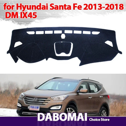 Custom Fit Dashboard Cover for Hyundai Santa Fe 2013-2018, Premium Dash Mat Sunshade Protector with Non Slip Grip