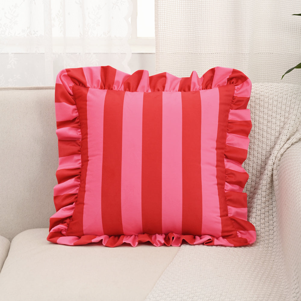 Striped Lace Velvet Pillowcase Soft Cushion Covers Luxury Cozy Pillowcases For Couch Bedroom Living 8