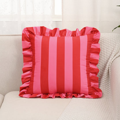 Striped Lace Velvet Pillowcase Soft Cushion Covers Luxury Cozy Pillowcases For Couch Bedroom Living 8
