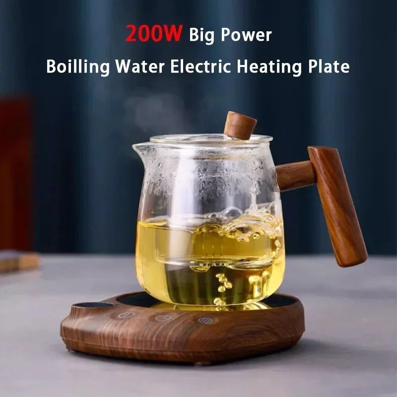 Electric Beverage Heating Plate Smart Mug Warmer with Timer and Auto Shut-Off