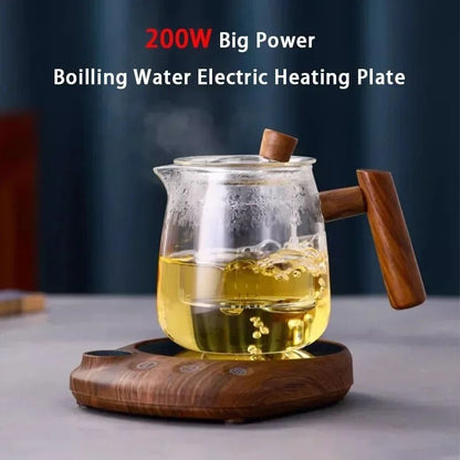Electric Beverage Heating Plate Smart Mug Warmer with Timer and Auto Shut-Off
