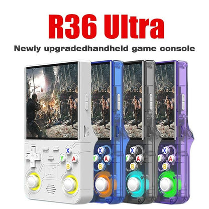R36 Ultra Retro Handheld Game Console with 4 Inch Screen and Open Source Linux System