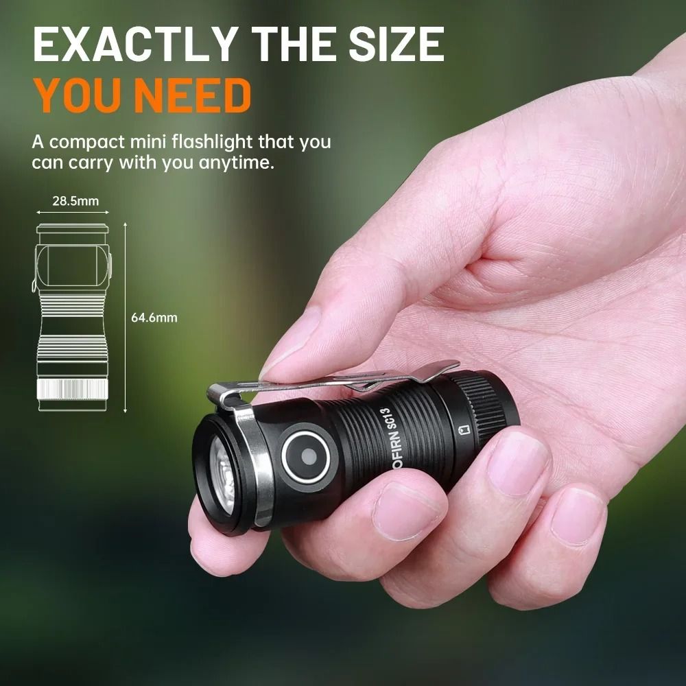 Sofirn SC13 Mini Rechargeable Flashlight With 1100 Lumens And Magnetic Base 2