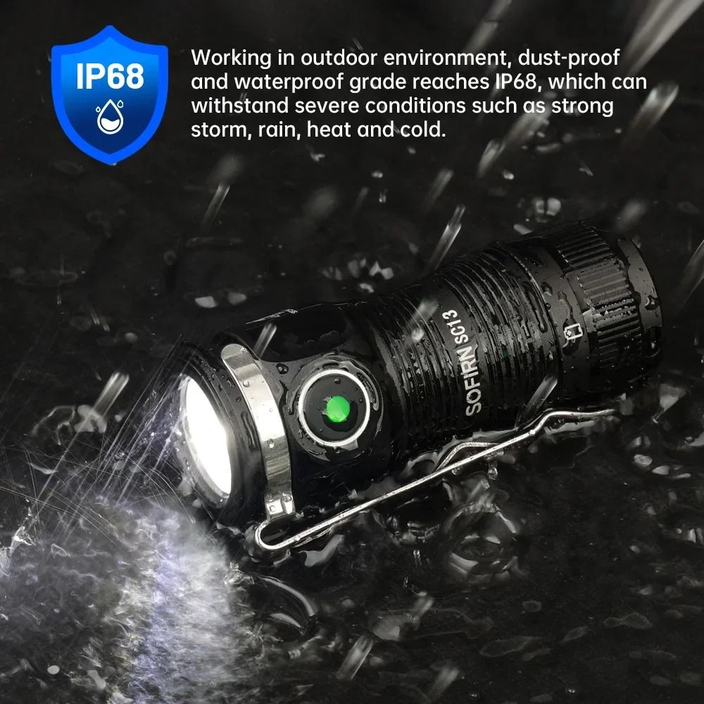 Sofirn SC13 Mini Rechargeable Flashlight With 1100 Lumens And Magnetic Base 4