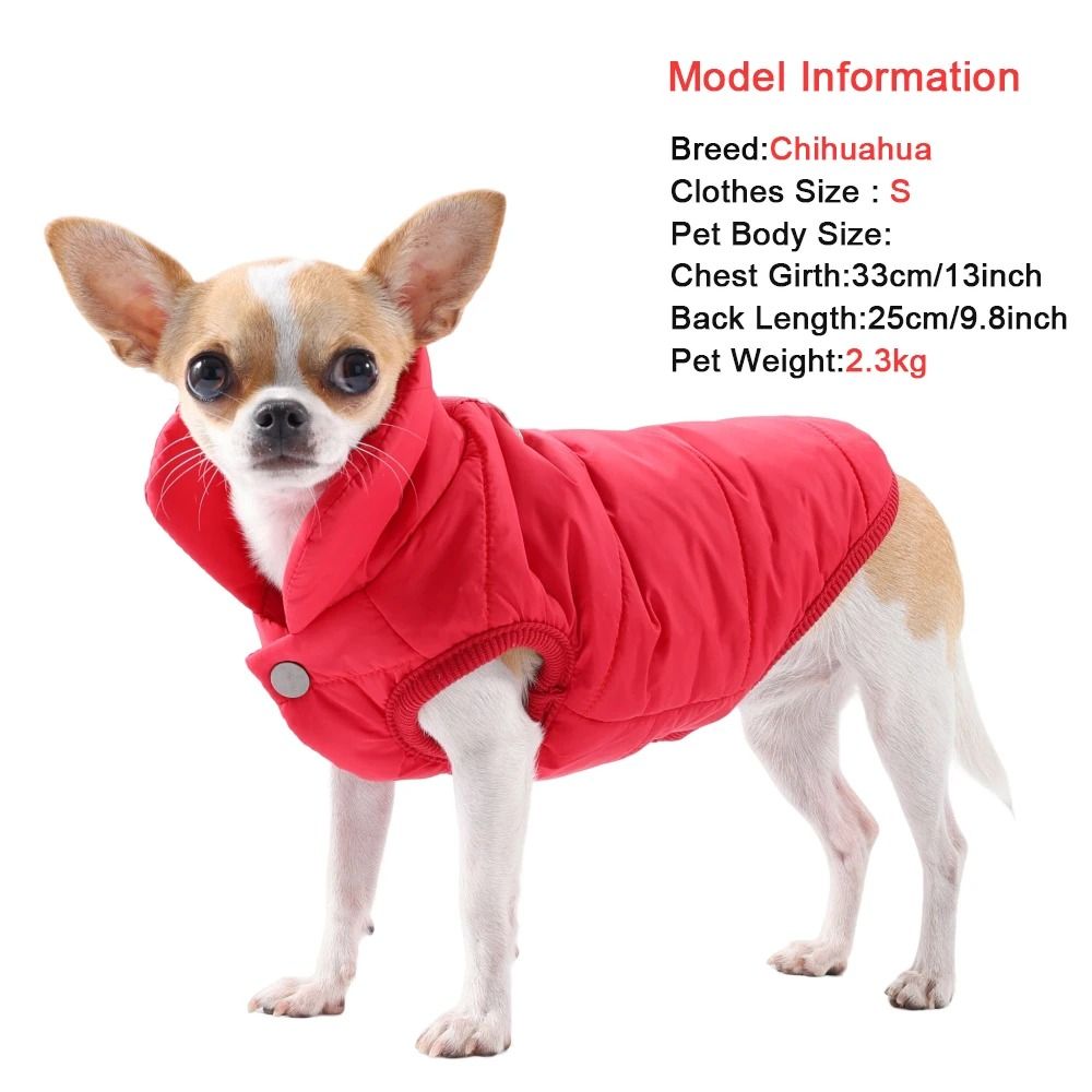 Waterproof Dog Coat Winter Fleece Jacket For Small Pets 1