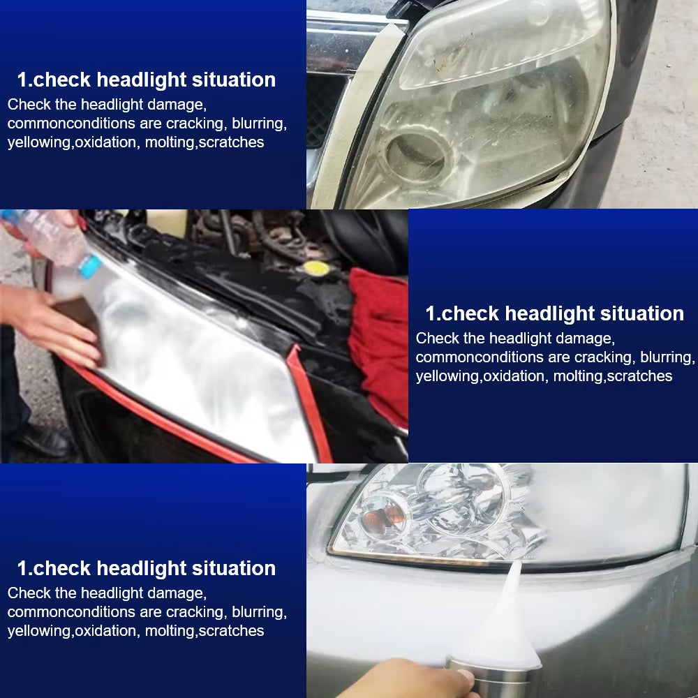 Headlight Restoration Kit with Heating Atomization Cup, Car Headlamp Polish Repair Tool, Electrical Heating Cup